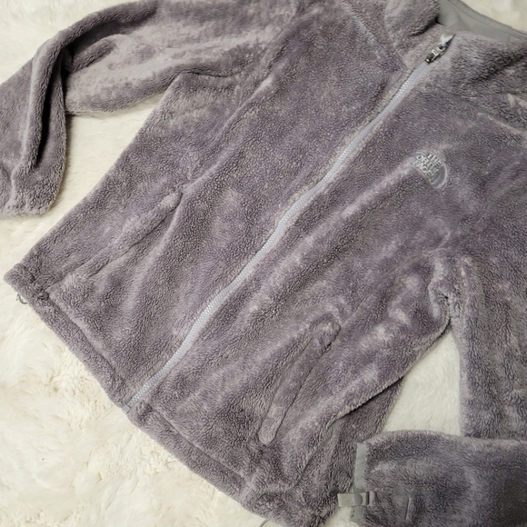 The North Face Osito Fleece Jacket L - Grey Furry Fuzzy - Picture 3 of 5